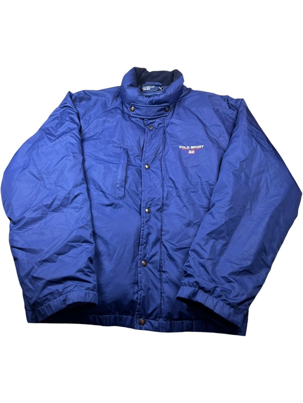 Polo Sport Ralph Lauren Vintage 90s Blue Nylon Jacket